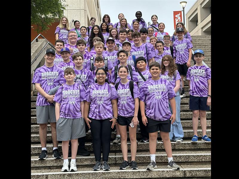 The HJH & HIS Bobcat Math & Science Team (MST) traveled to San Antonio on Saturday, March 28, to compete in the 2025 Texas Middle School State Championship. Competing against 50 5A schools, the Bobcats secured an impressive 7th place finish, placing them in the top 86% of all 5A schools in the state
